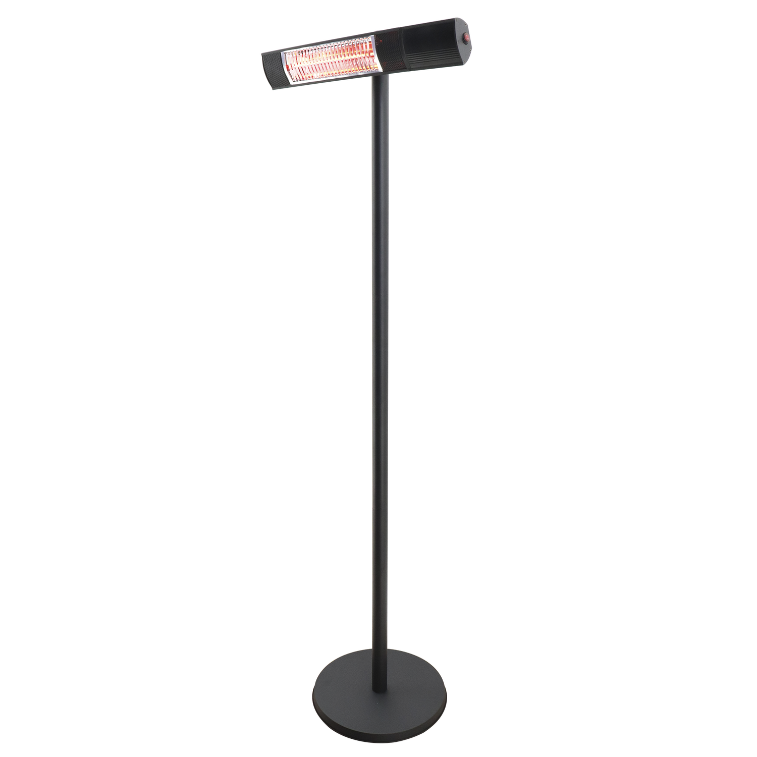 Hortus Terrassevarmer Gulvmodel 500 1000 1500w Sort Inkl Fjernbetjening