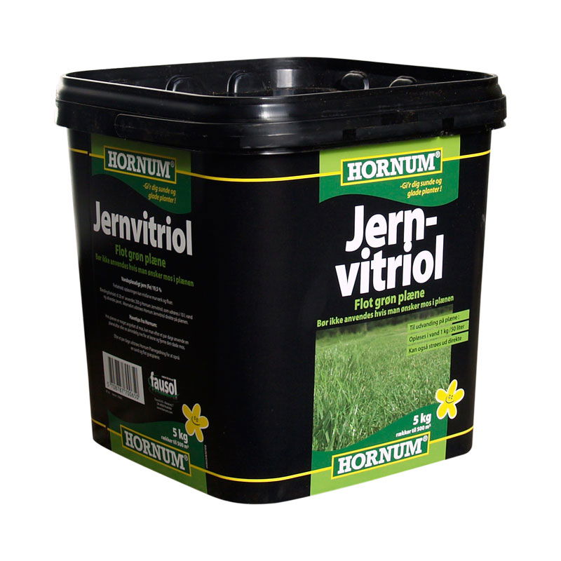 Hornum jernvitriol spand 5 kg til pleje af græsplæne