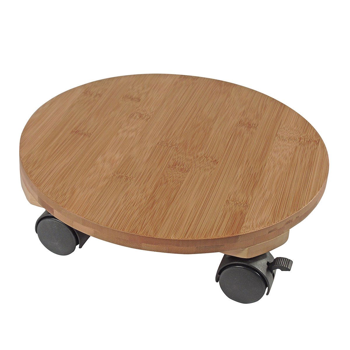 Rund bambus plantevogn på hjul