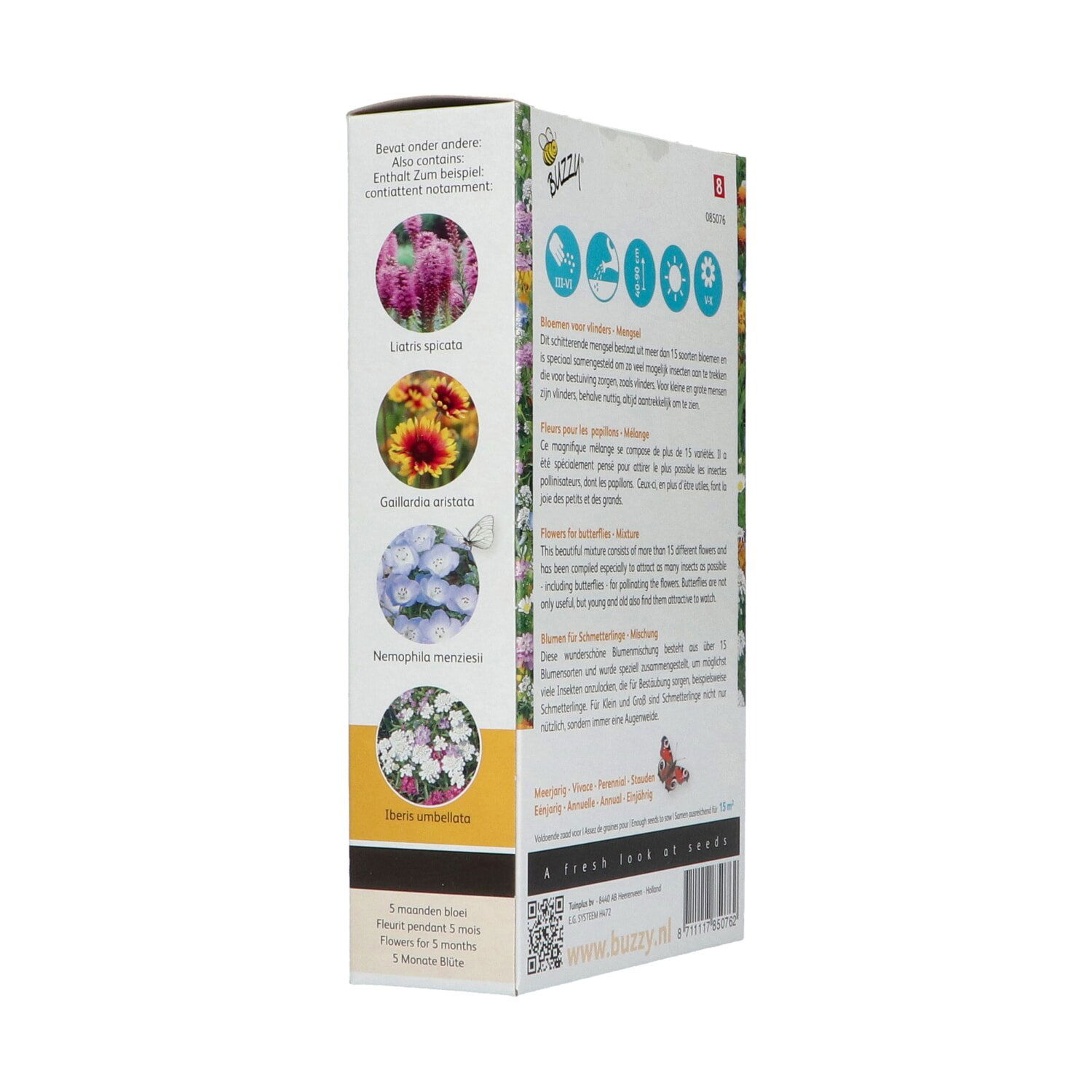 Pakke med Buzzy blomsterfrøblanding til sommerfugle