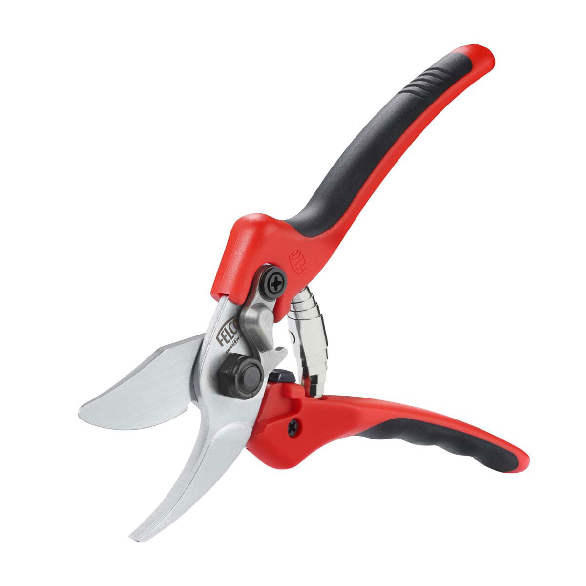 Rød ergonomisk beskæresaks til præcis beskæring