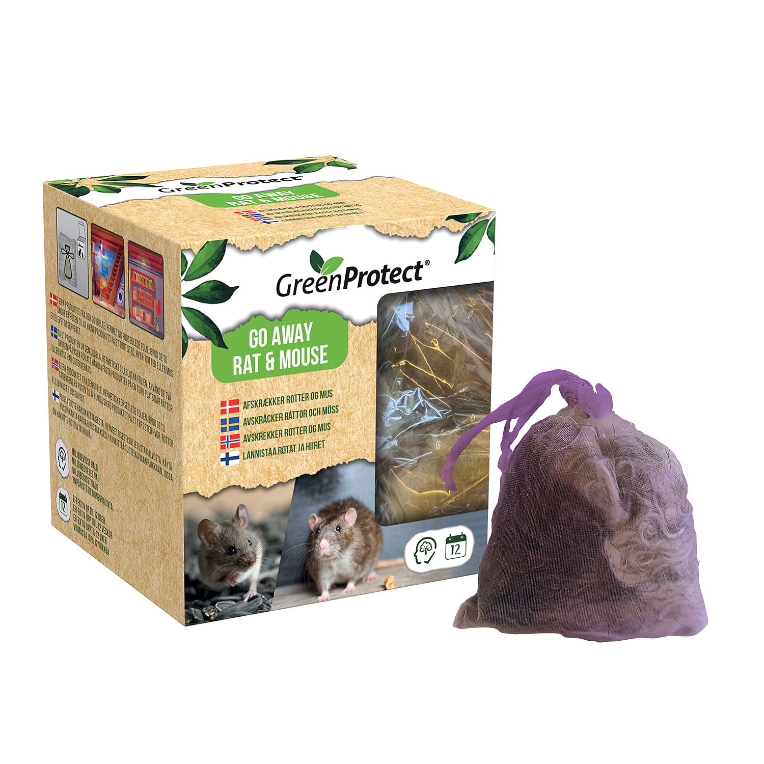 GreenProtect Gå væk Mus & Rotte - 2 stk