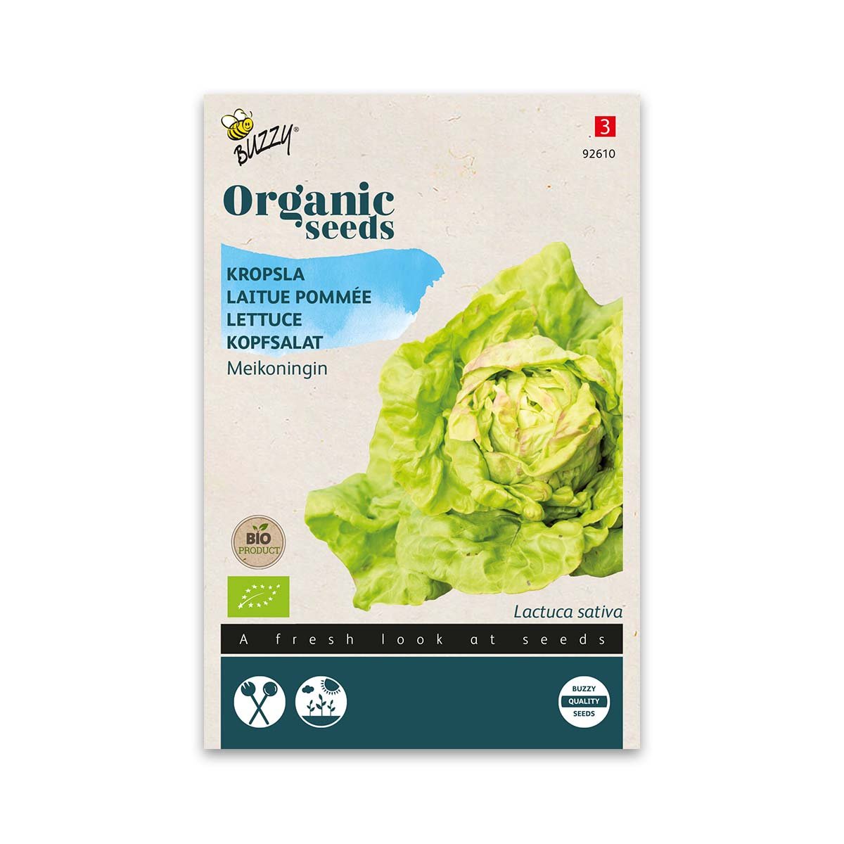 Økologisk Hovedsalat frø "May Queen"