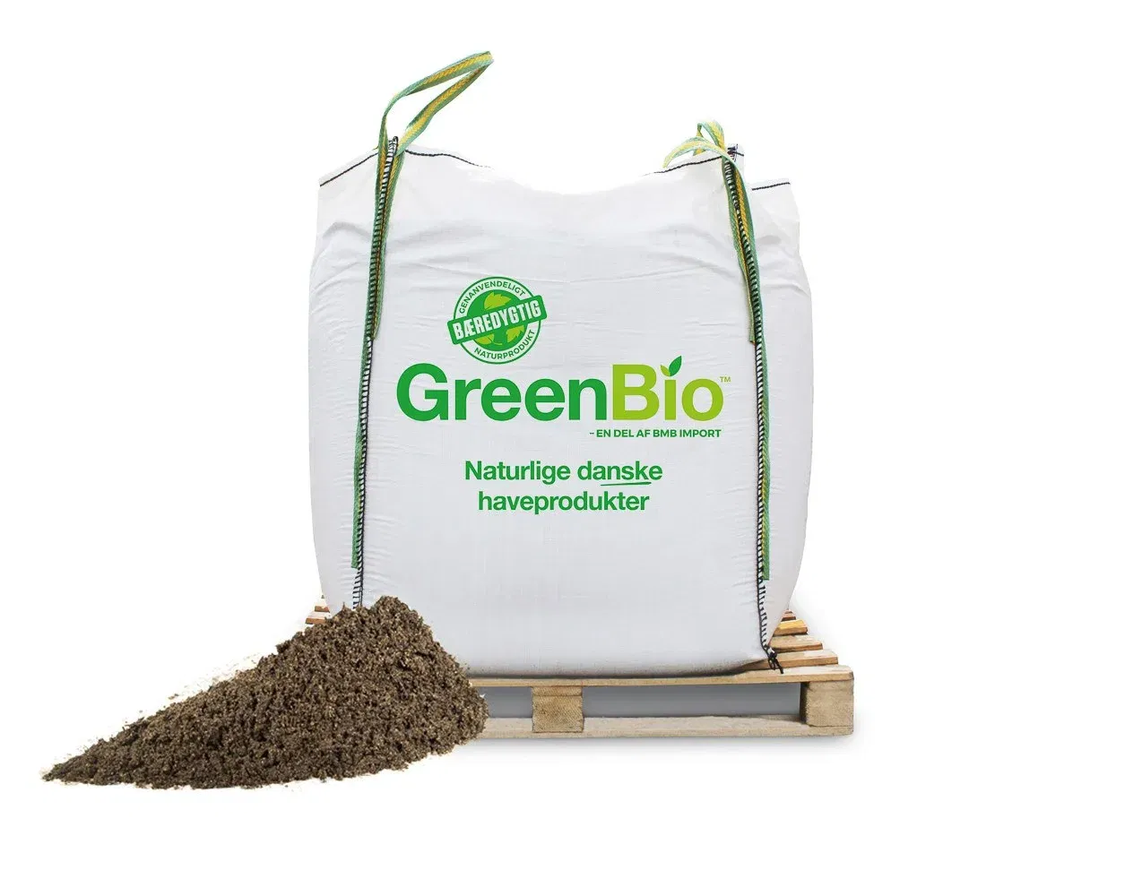 GreenBio Topdressing til leret jord - Bigbag á 1000 liter