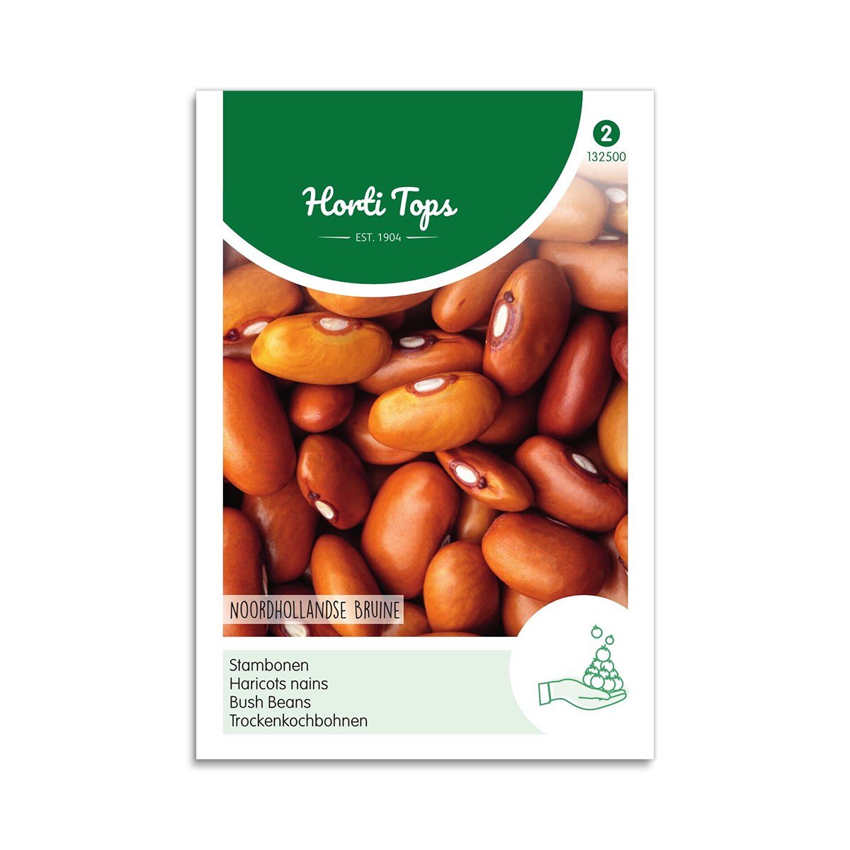 Frøpose med Noordhollandske brune buskbønner