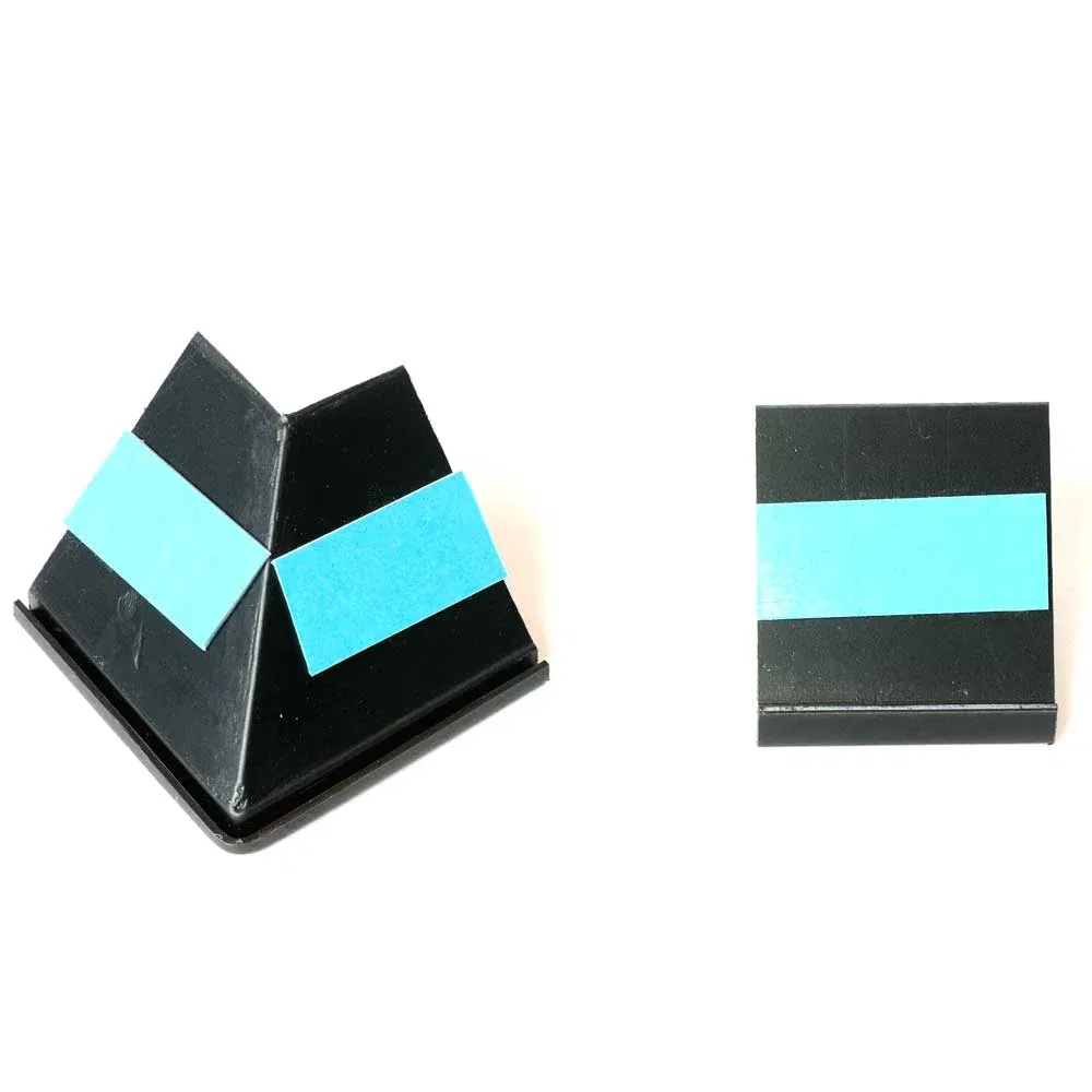 Sæt med to sorte hjørnebeskyttere til møbler