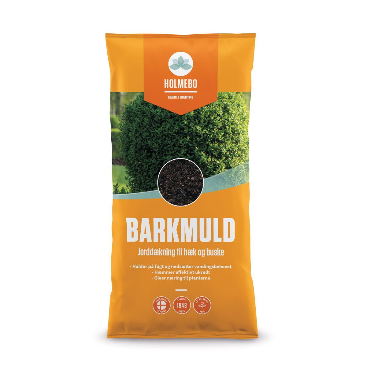 Pose HOLMEBO barkmuld til jorddækning i haven