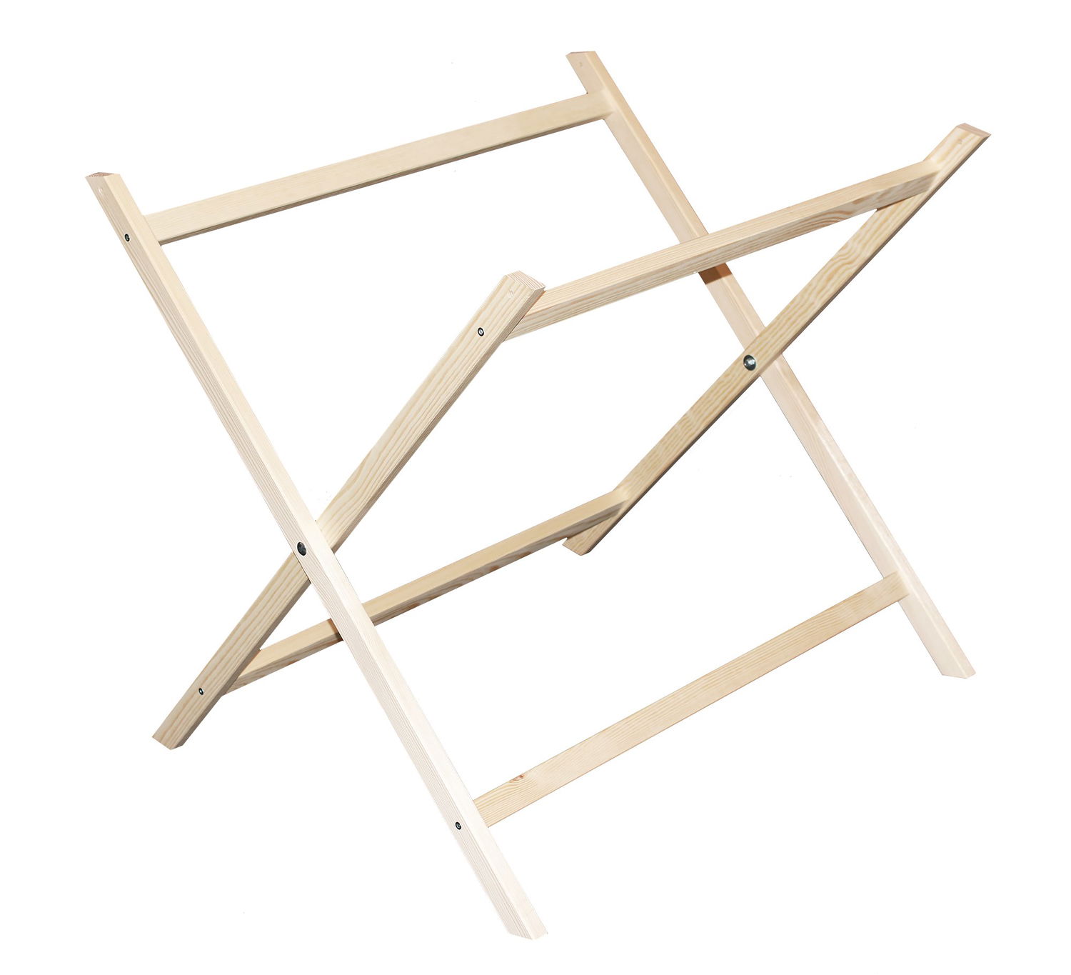 Foldbart træstativ til kurve eller opbevaring