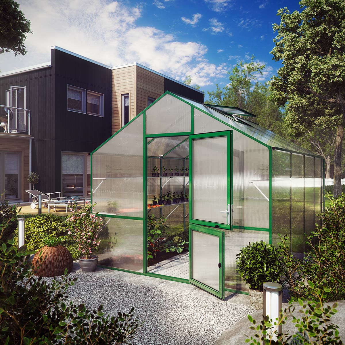 Drivhus - Model Lilie IV, Mosgrøn