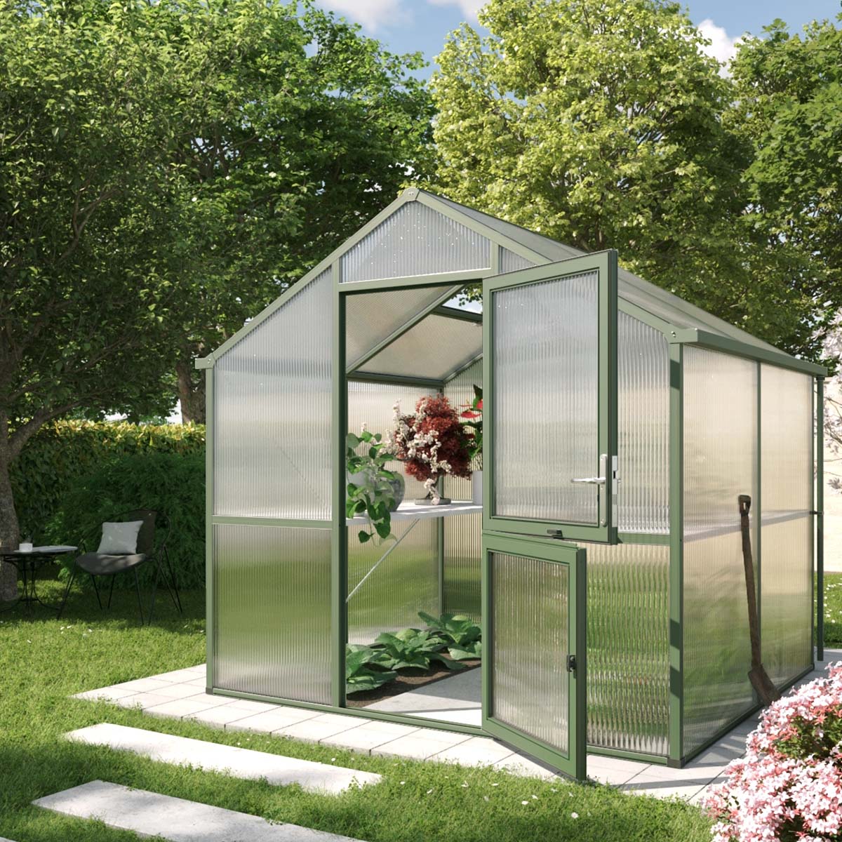 Drivhus - Model Iris II, Grangrøn