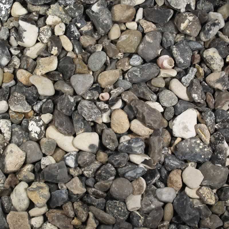 Blanding af naturlige sten til dekoration og belægning