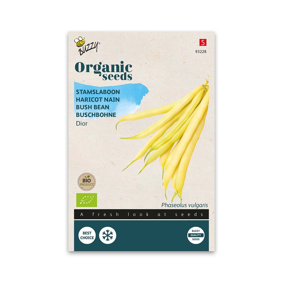 Økologisk Buskbønne frø "Dior" - Buzzy 