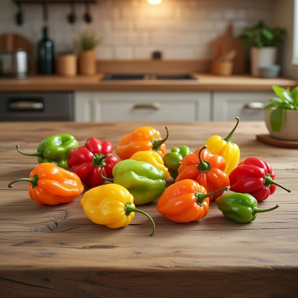 Økologisk Habanero chili - mix