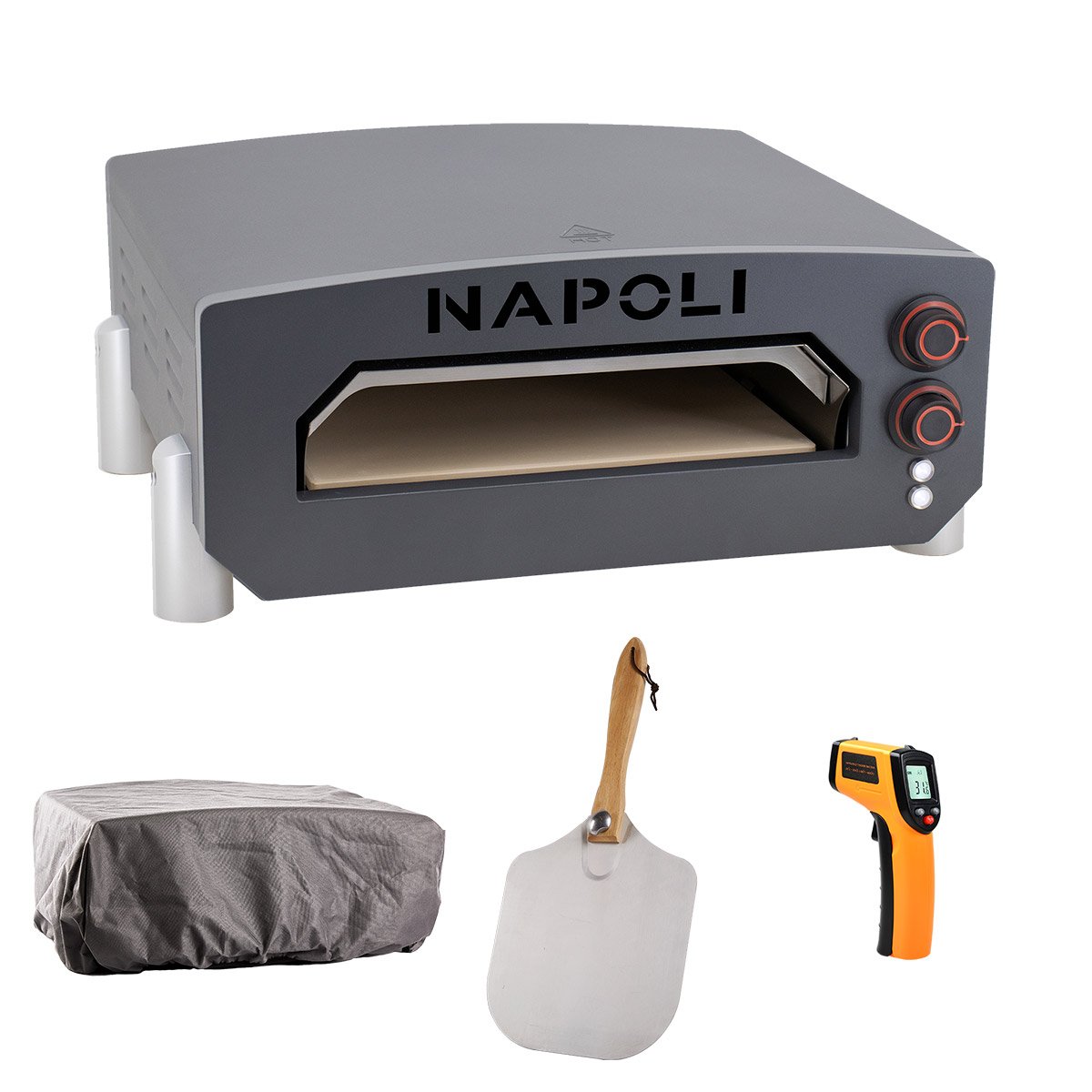 Napoli Elektrisk Pizzaovn Cover Spade Termometer