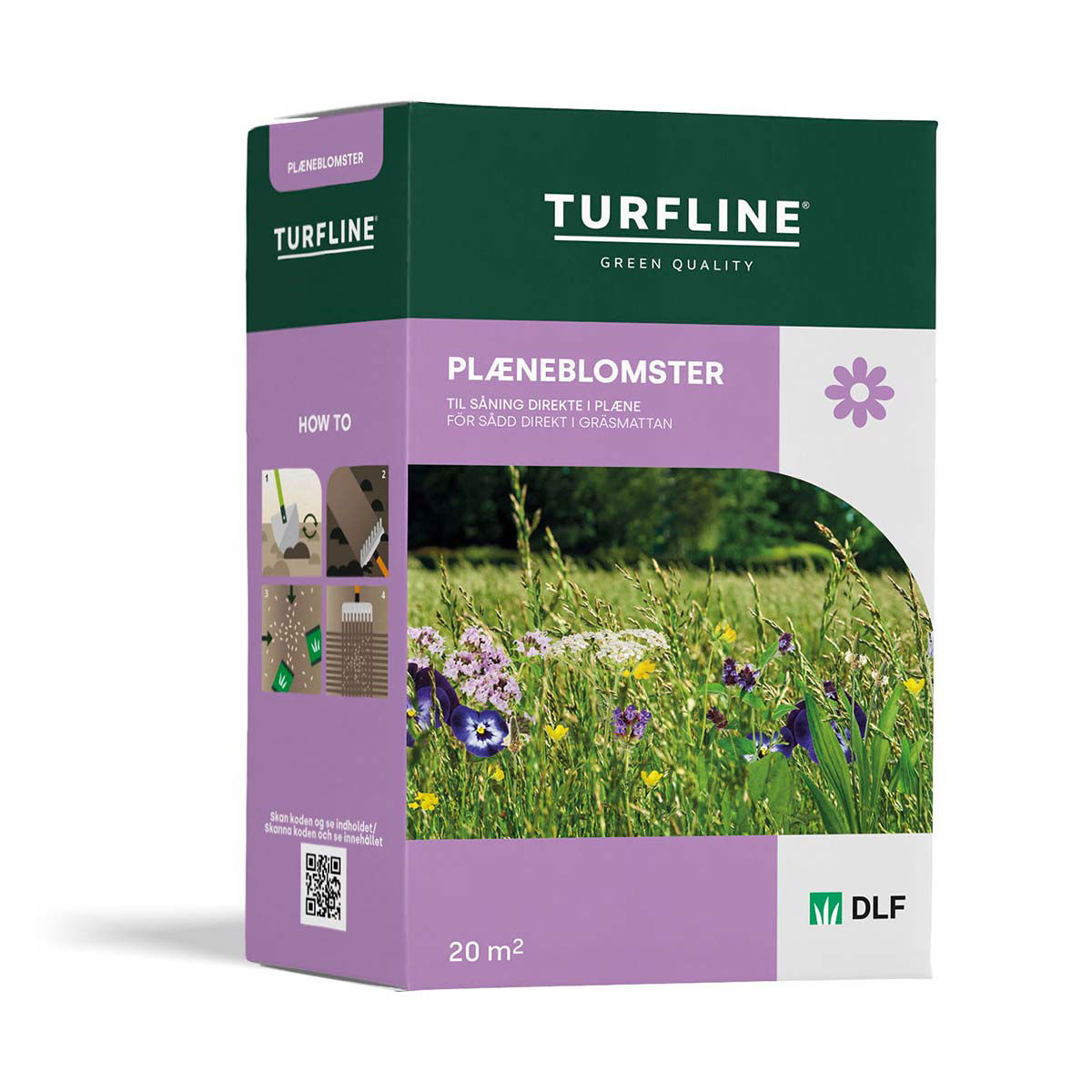 Pakke med Turfline plæneblomster frø til 20 m²