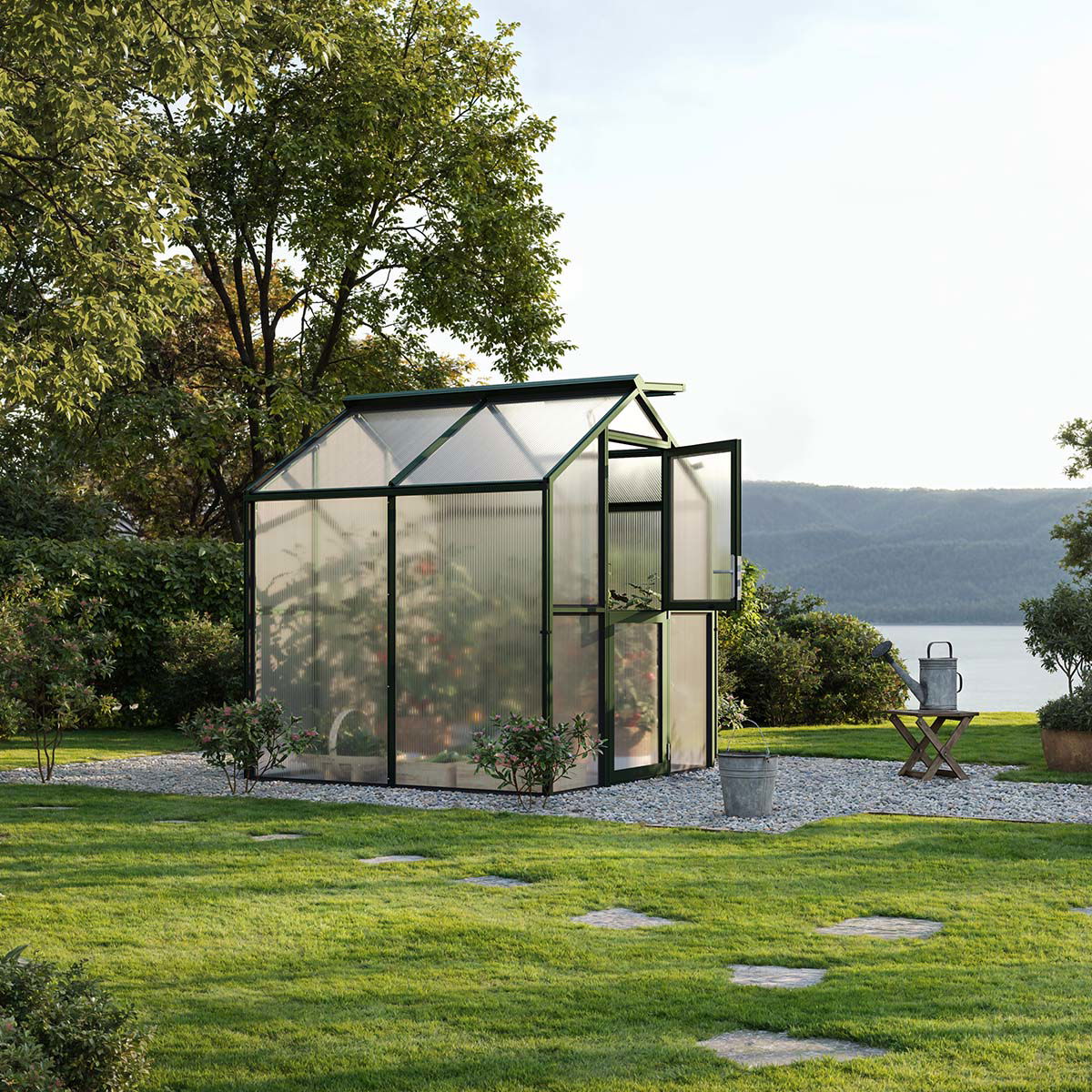 Drivhus - Model Galant II, kun HKP, Grangrøn