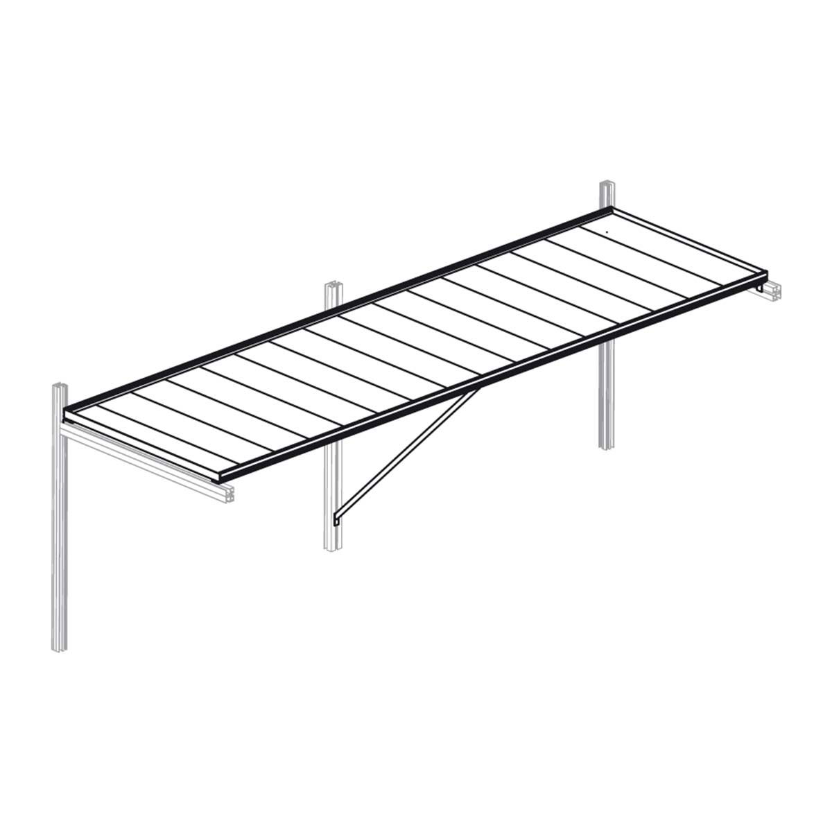 Sammenklappeligt væghængt tørrestativ i metal