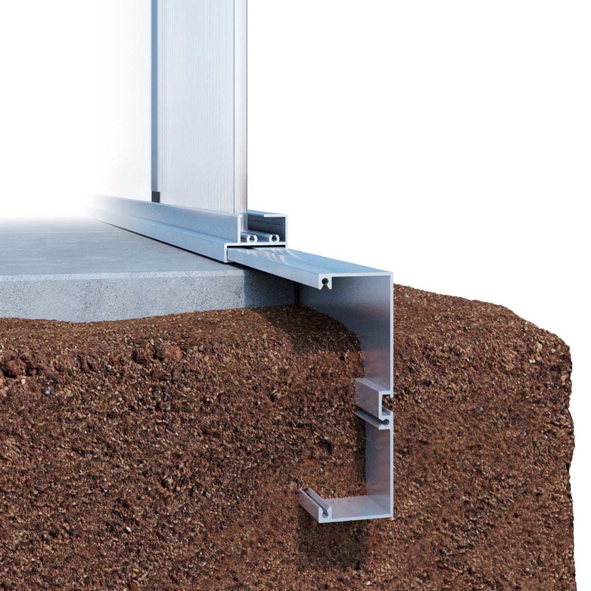 Alu-Fundamentsramme - Model Novum III