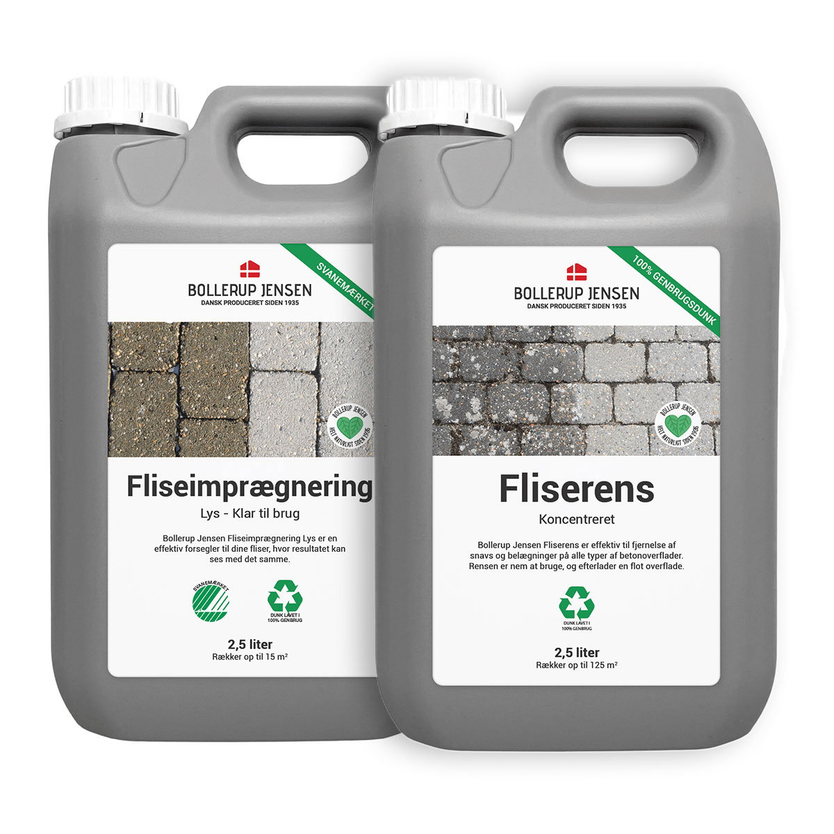 2,5 l Bollerup fliseimprægnering og fliserens