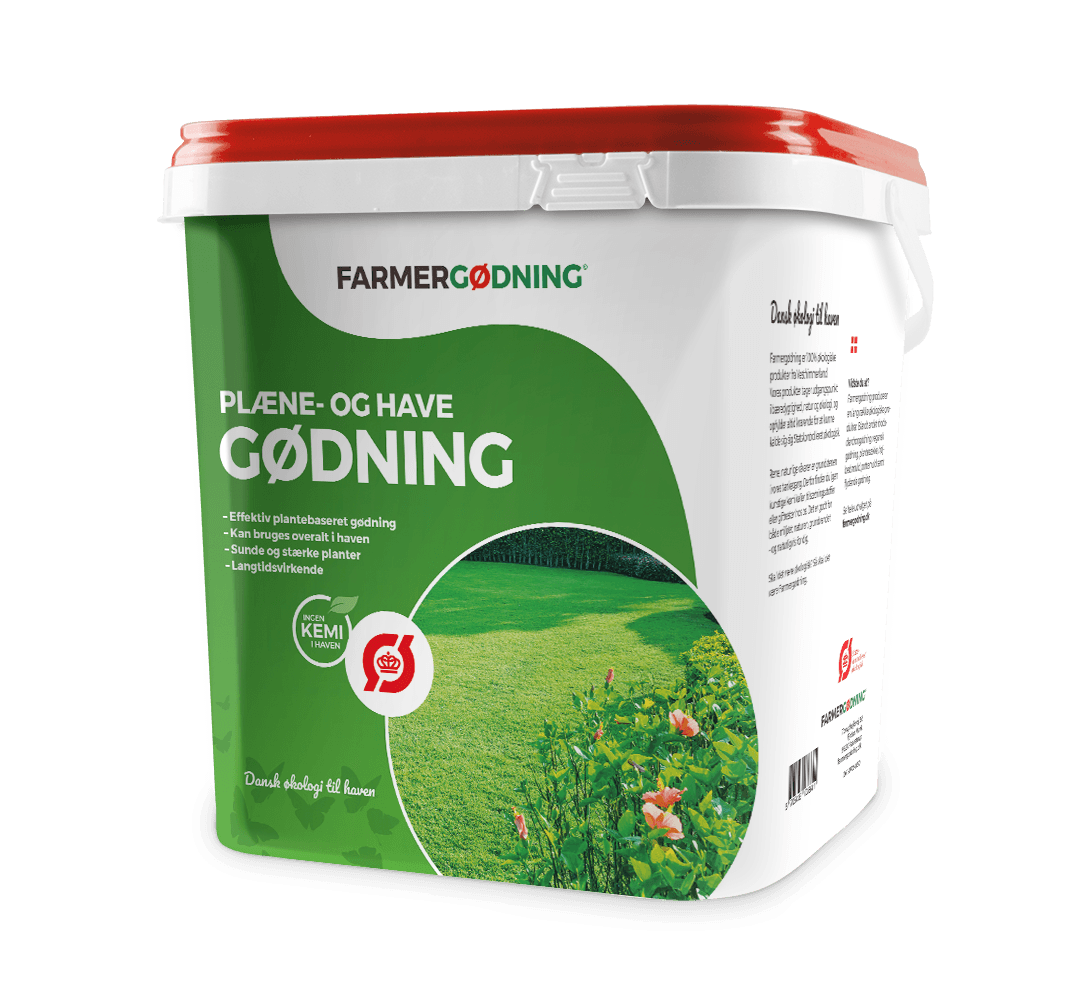 Farmergødning plæne- og havegødning 10 kg Spand med Farmergødning plæne- og havegødning