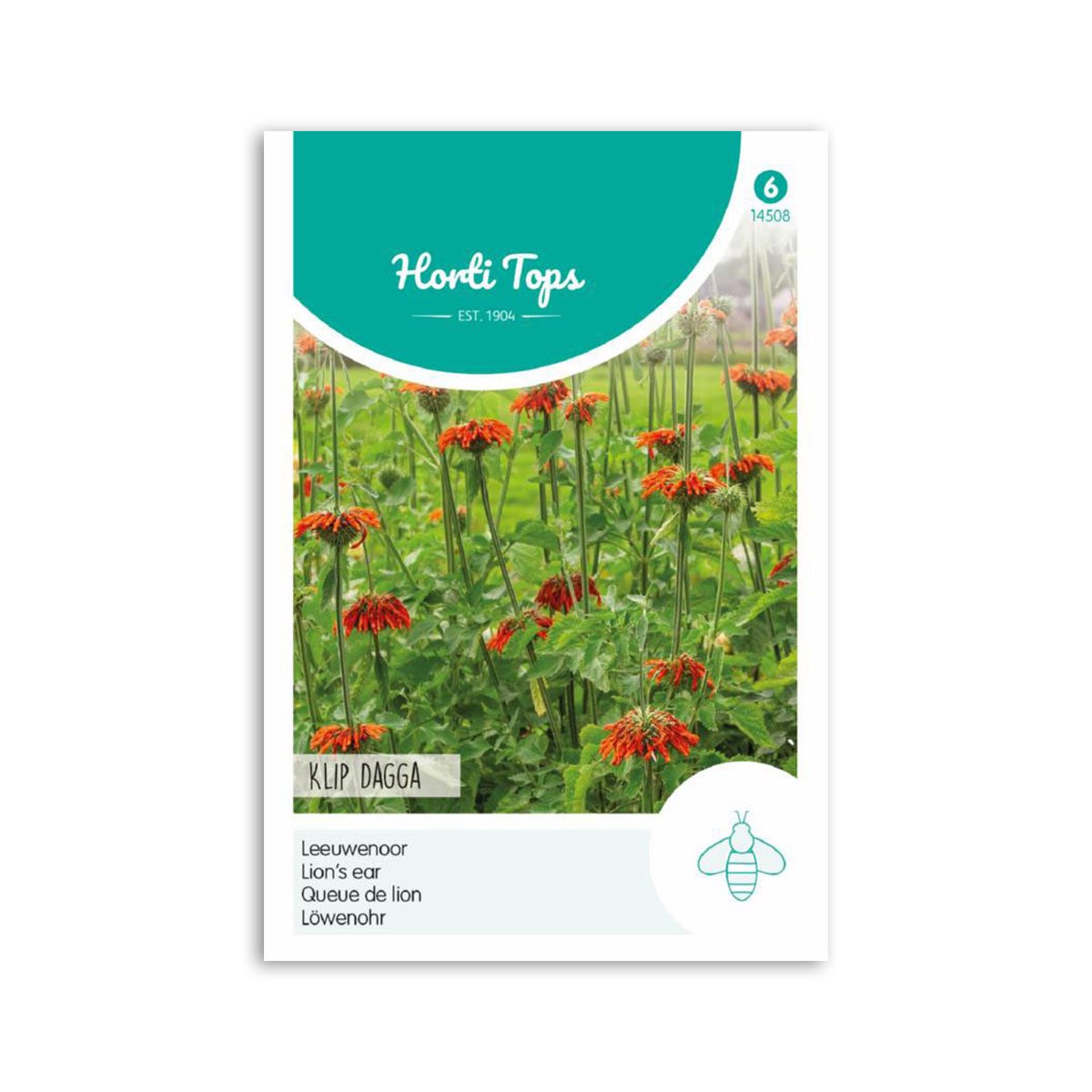 Frøpose med klip dagga løveøre blomster