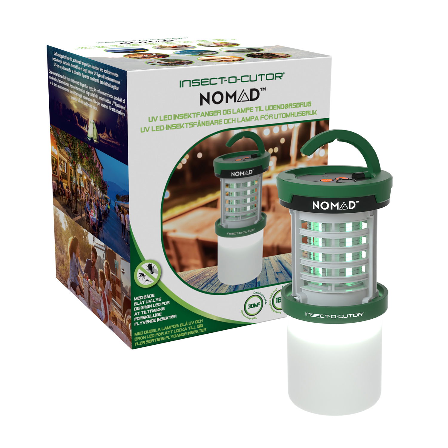 Nomad transportabel insektfanger med lys