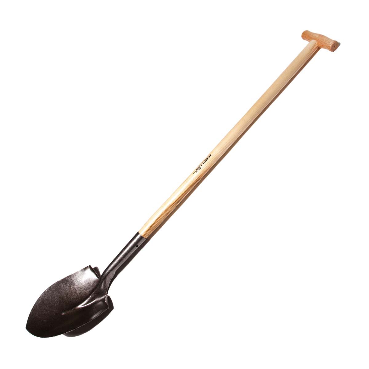 Spade / skovl med T-greb i asketræ - 128 cm