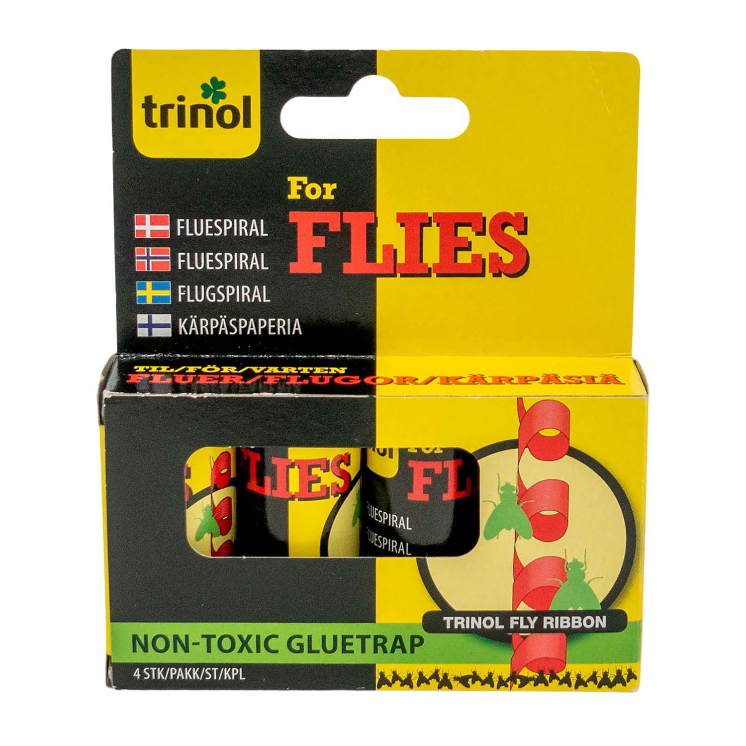 Trinol non-toxic fluefælde spiral, 4 stk