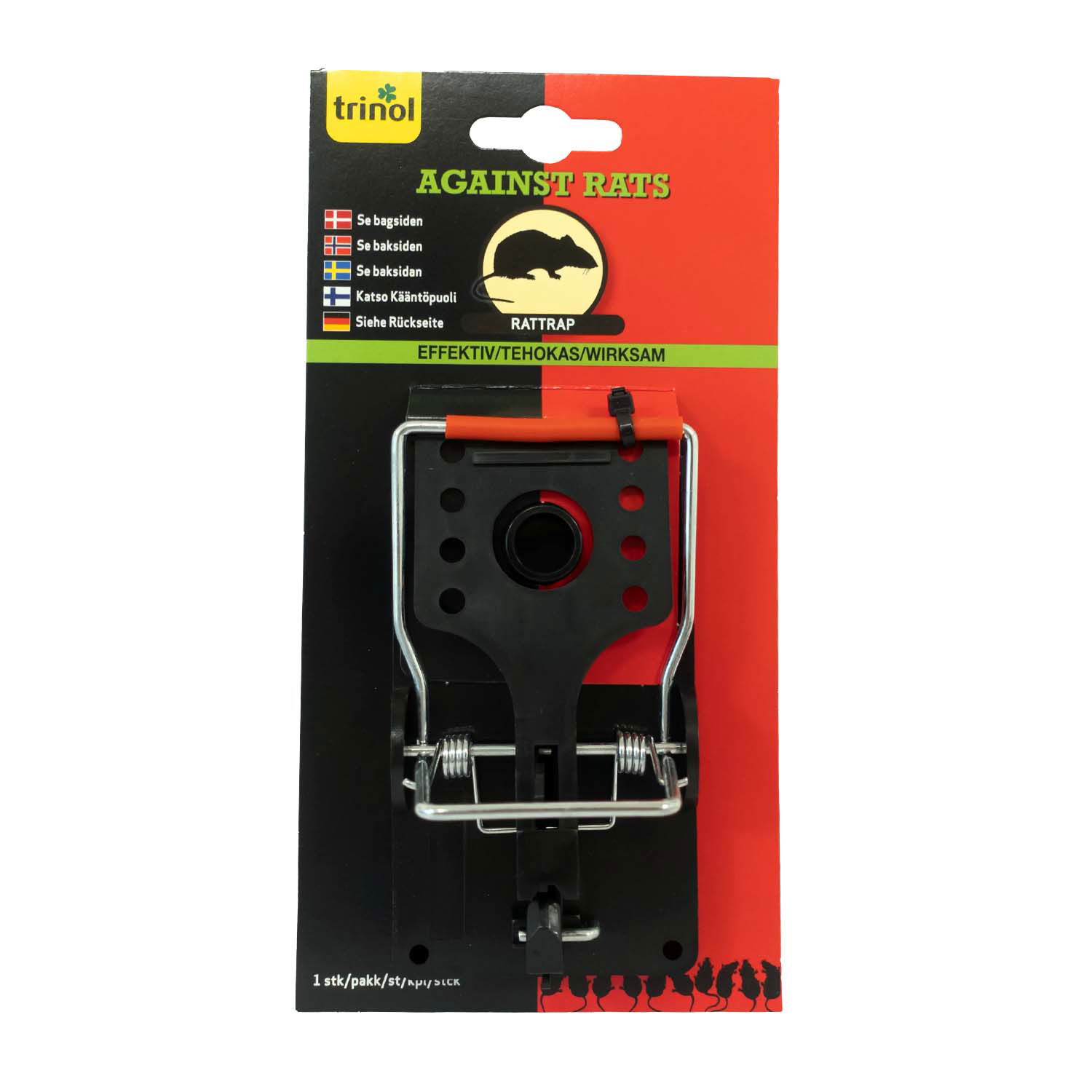 Trinol rottefælde mod rotter, sort plastfælde