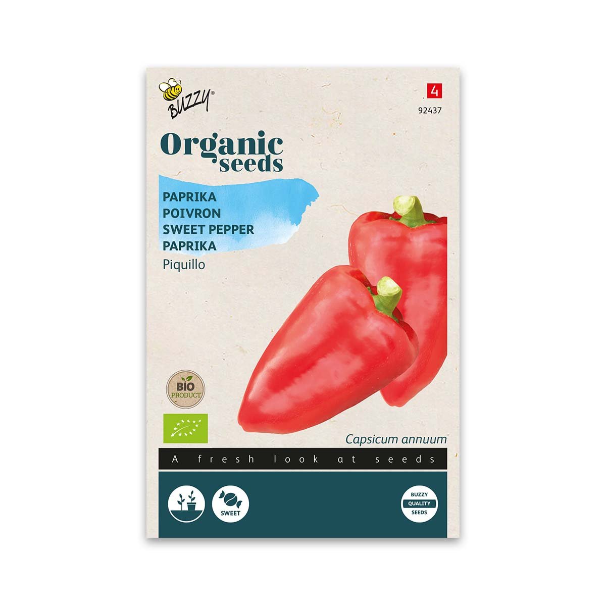 Økologisk Snack Peberfrugt frø, Piquillo