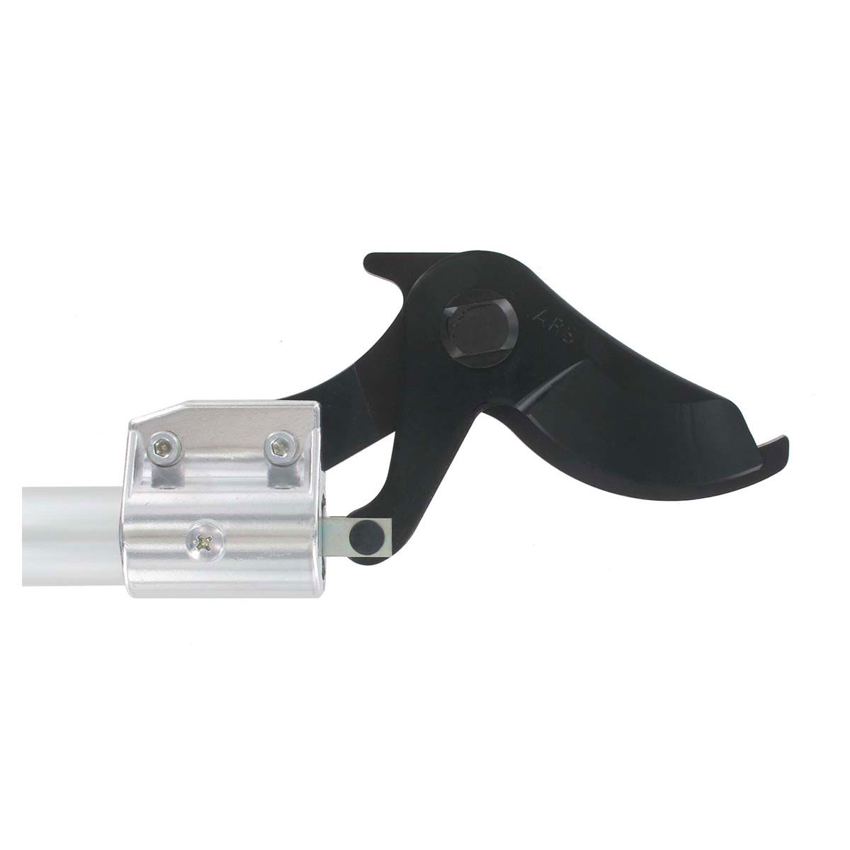 Sort grensaks-klinge monteret på teleskopstang