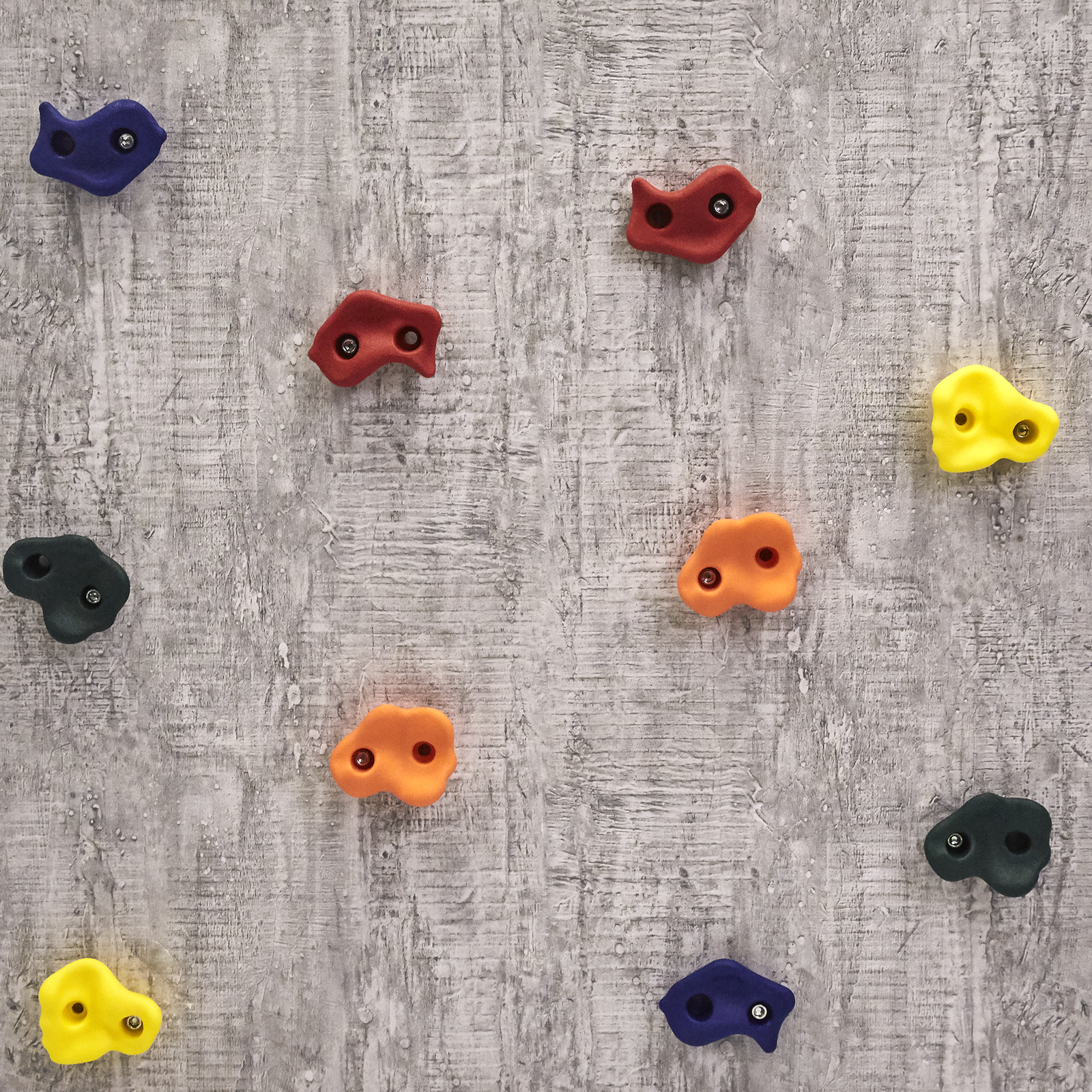 NORDIC PLAY Klatregreb 5 stk. i plast 5 farver med skruer (805-475)