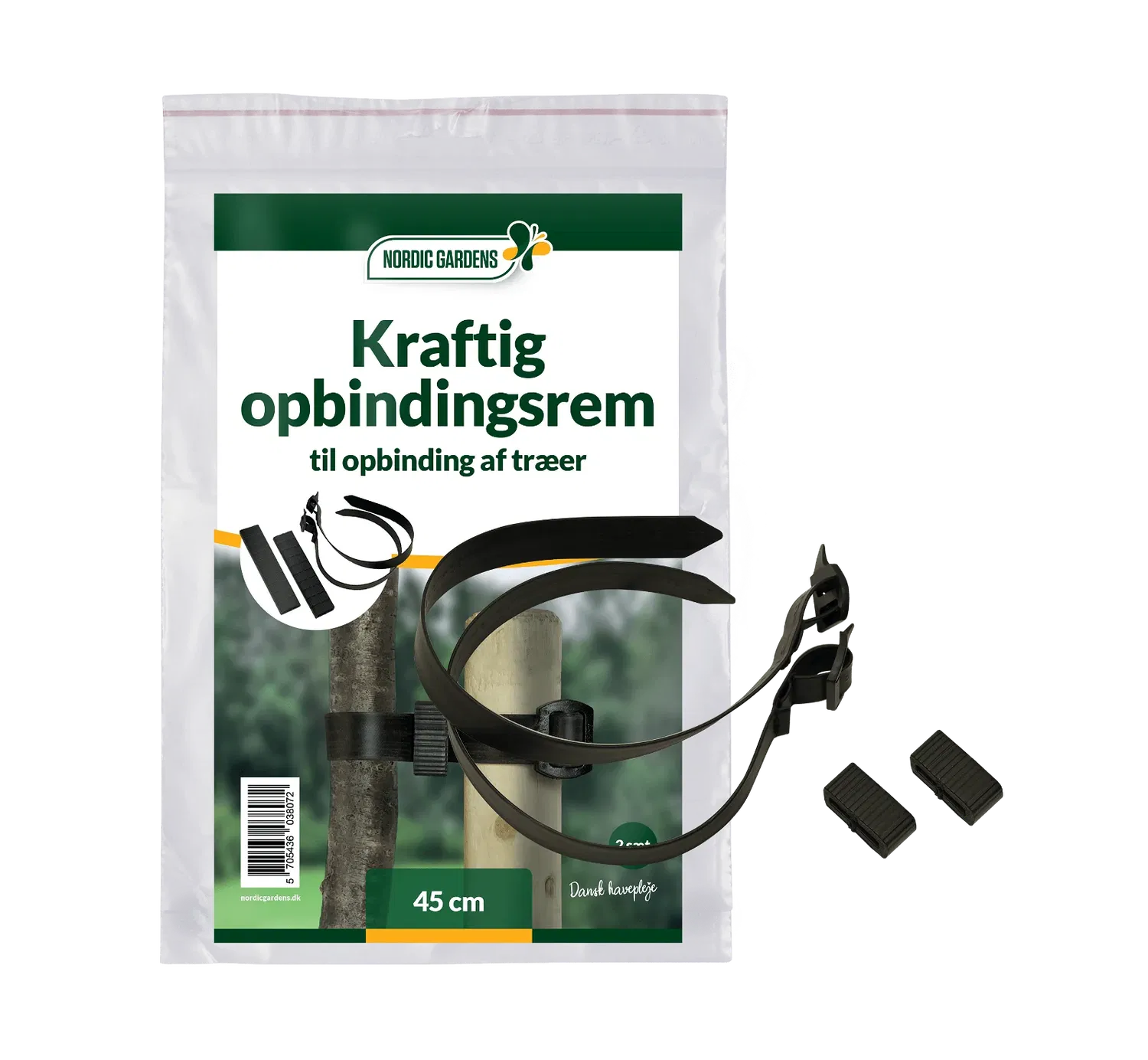 Kraftig opbindingsrem 45 cm - 2 stk.