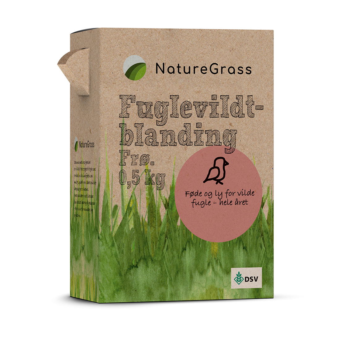 NatureGrass fuglevildtblanding frø til vilde fugle 0,5 kg