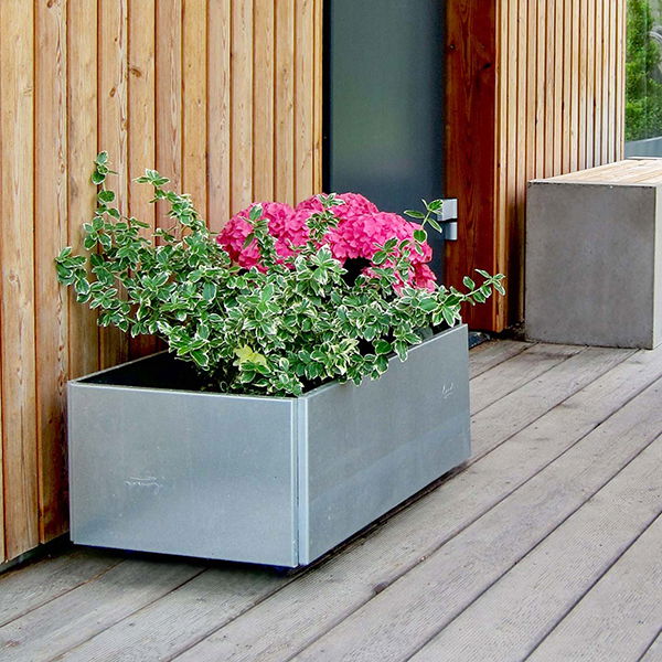 Aflange Højbede 60x80cm 25cm Høj Galvaniseret Uden Bundplade