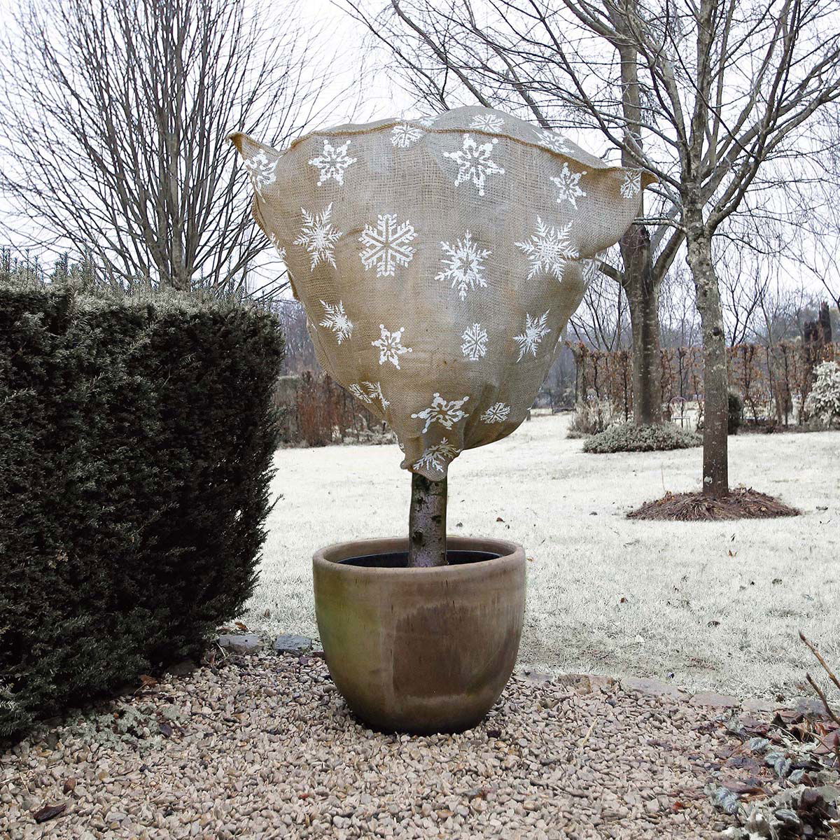 Vinterbeskyttelse med natur - Ø75 cm - 100 cm