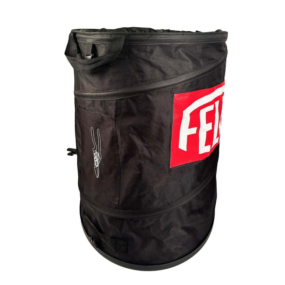 Sort FELCO sammenklappelig spand til haveaffald