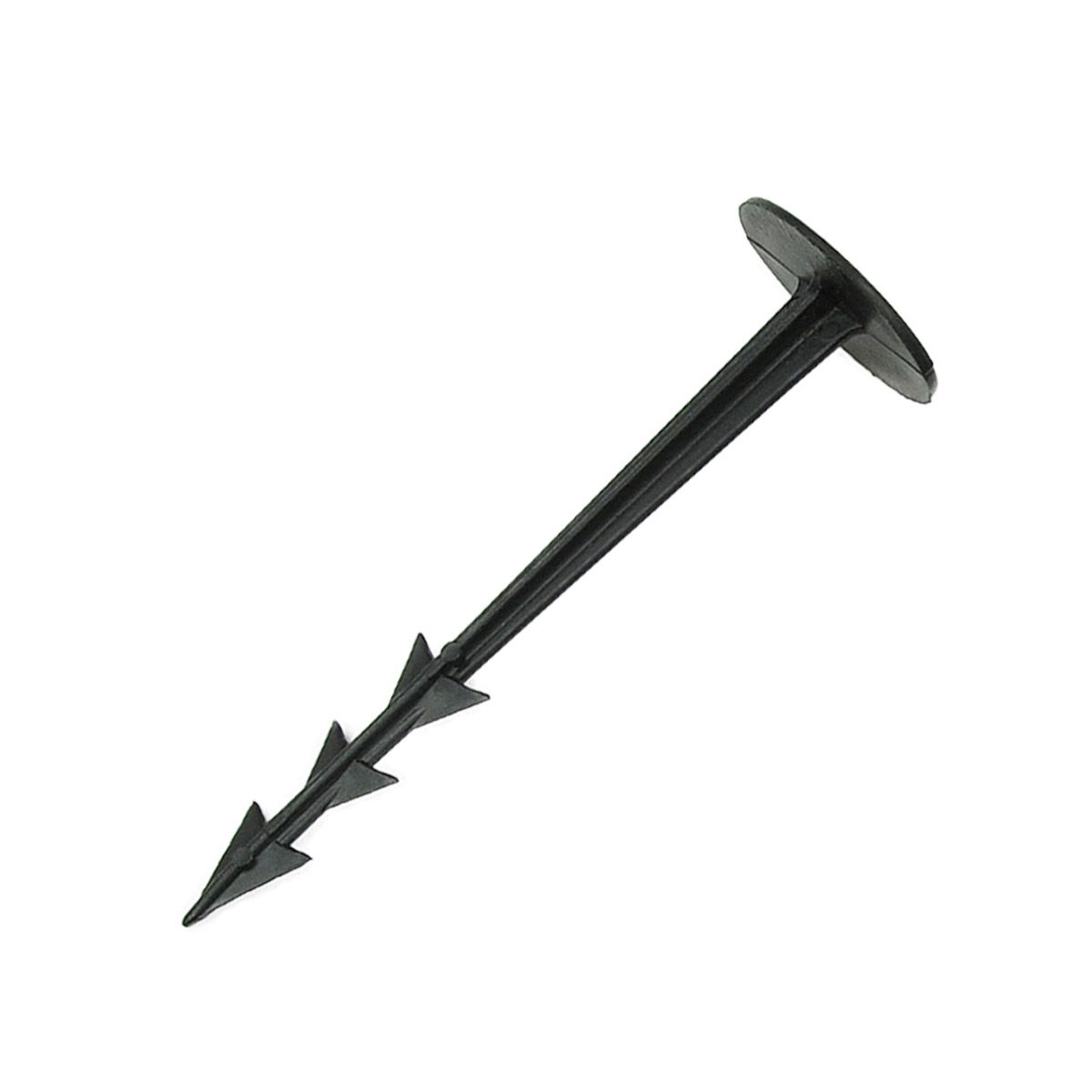 Sort plastik jordspyd til fastgørelse af dug