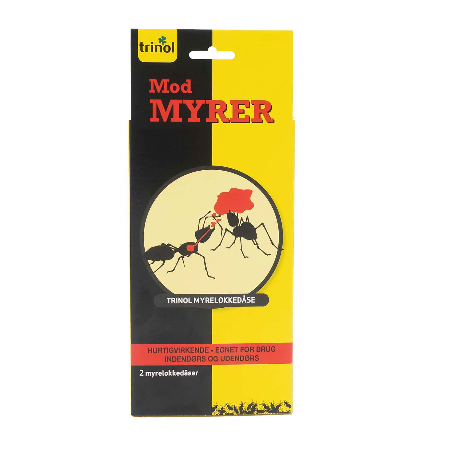 Pakke Trinol myrelokkedåse mod myrer, 2 stk