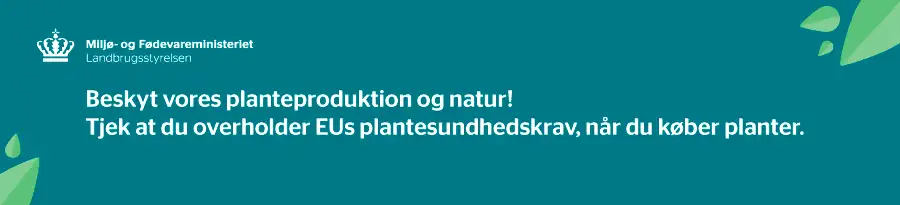 Banner - beskyt vores planteproduktion og natur