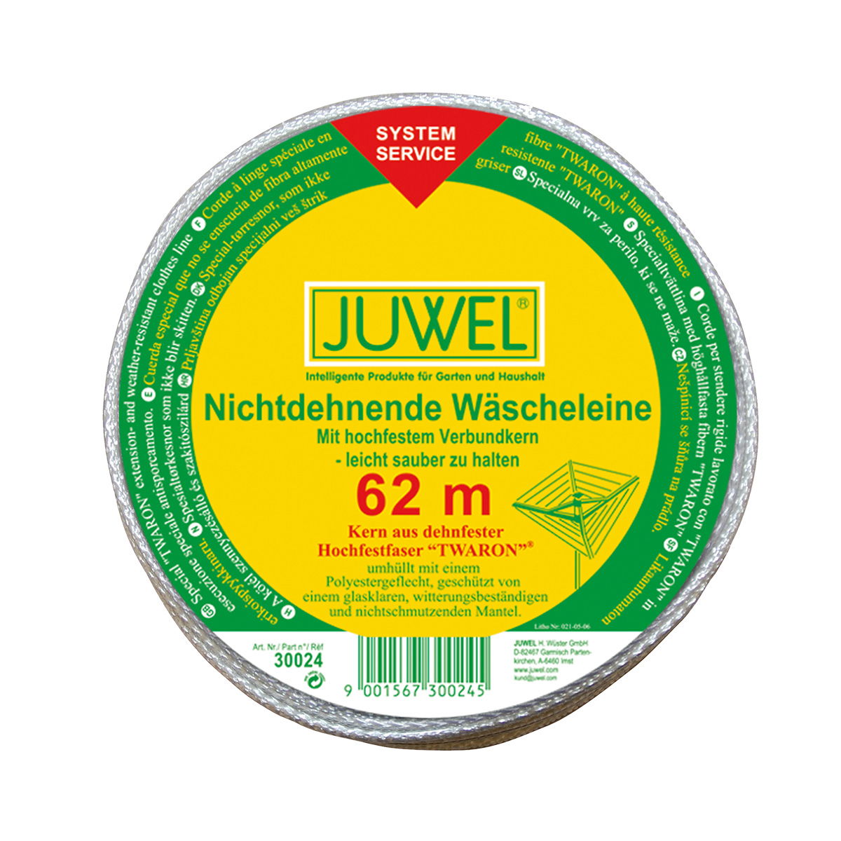 Twaron tøjsnor 62 meter JUWEL