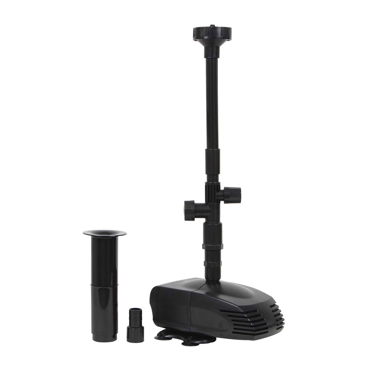 Kompakt sort springvandspumpe med tilbehør