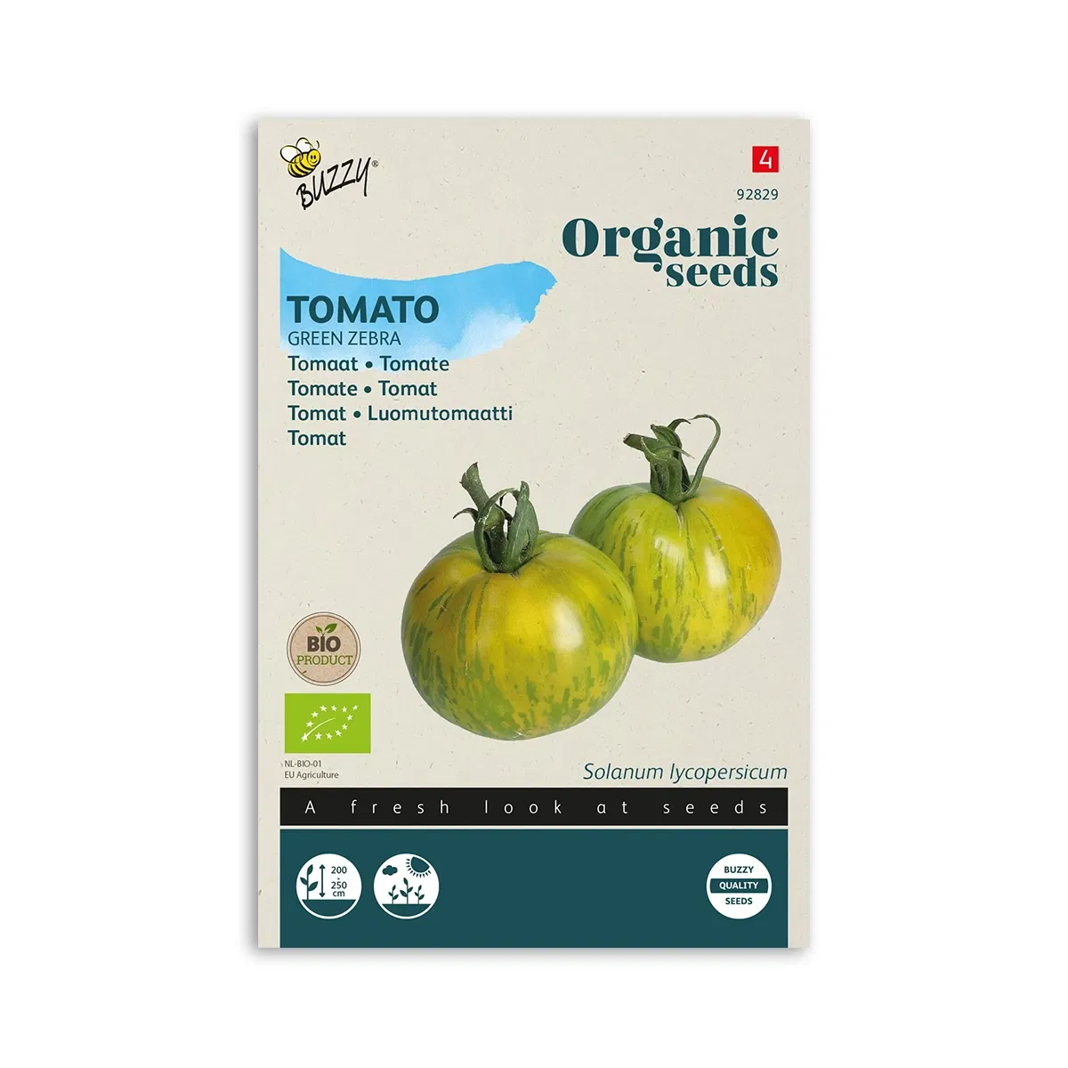 Økologisk Tomat frø, Green Zebra