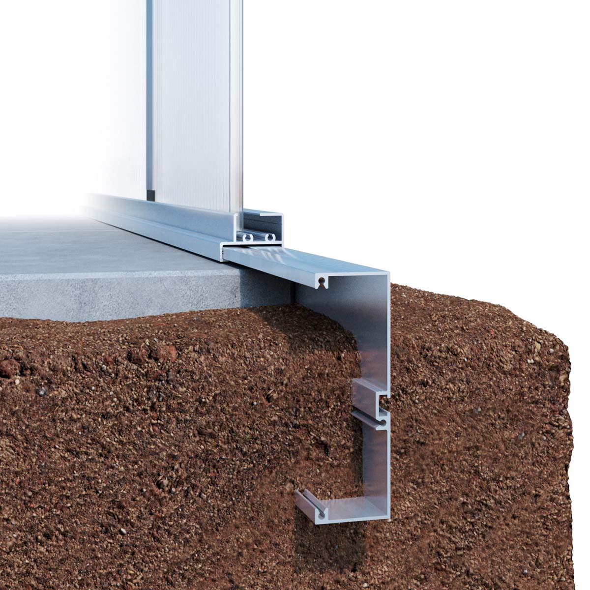 Alu-Fundamentsramme - Model Aptasia IV