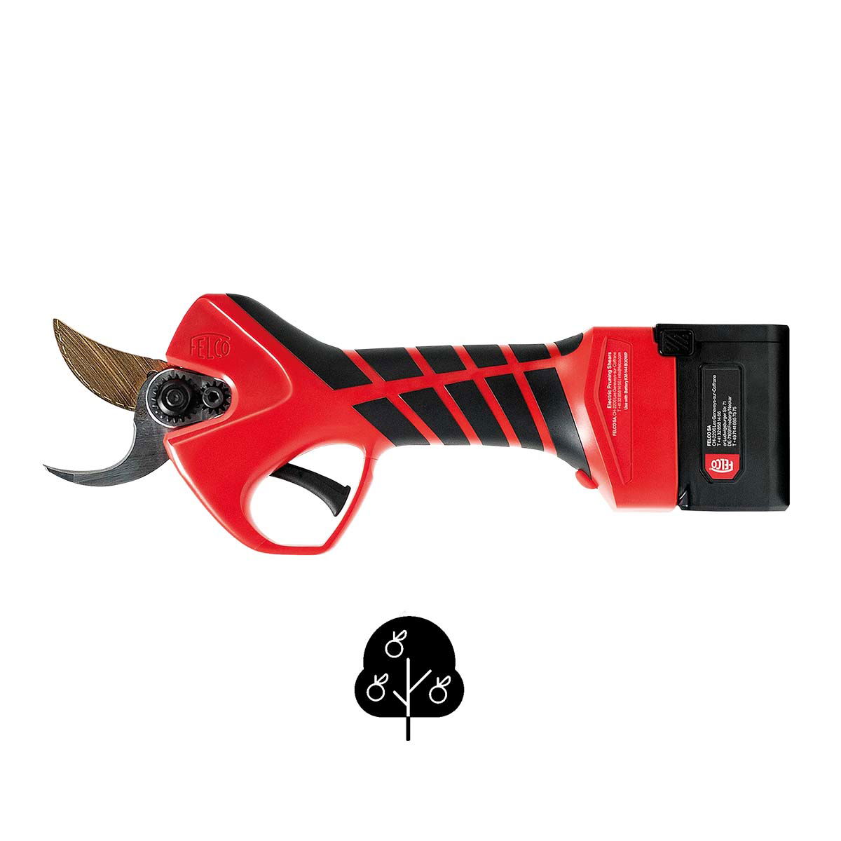 Felco 834W elektrisk beskæresaks, sæt komplet incl. 2 batterier