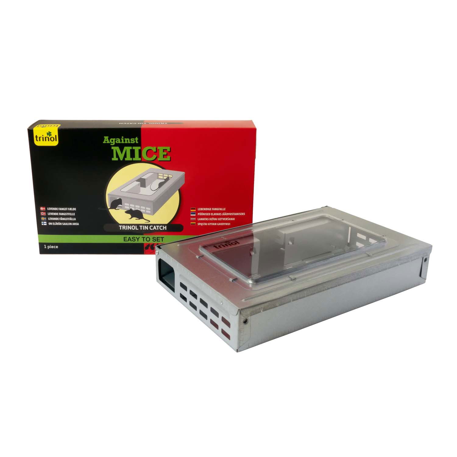 Trinol Tin Catch musefælde til musekorn