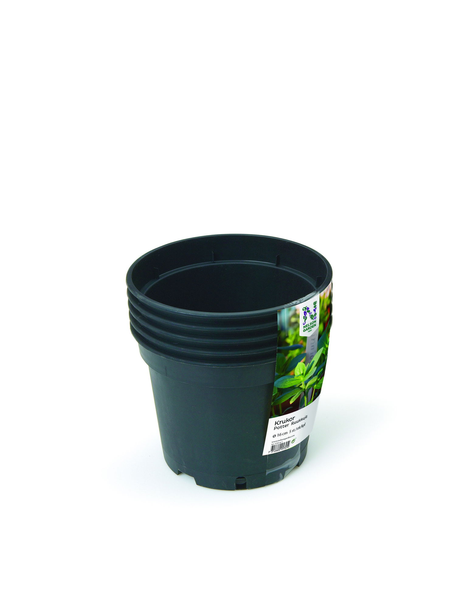 Rund Plastpotte Pakke Med Stk