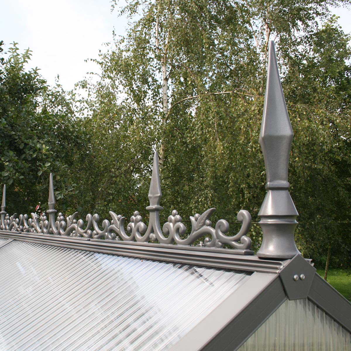 Rygningsdekoration til Drivhus - Model Typ II, Antracitgrå DB 703