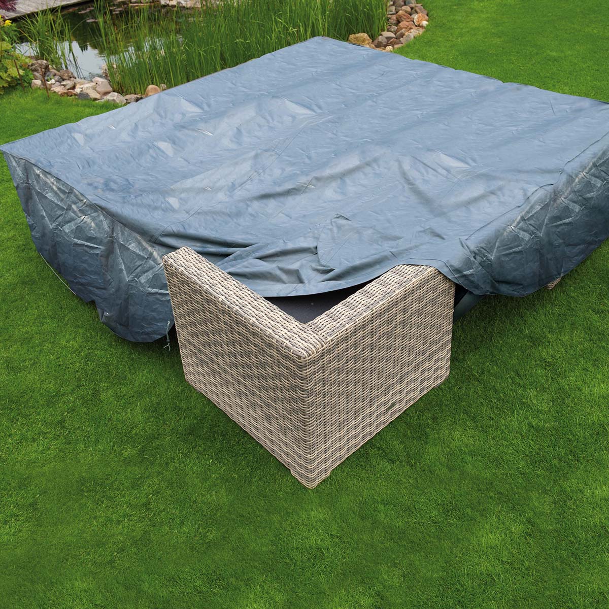 Overtræk til haveloungesæt H70 x 200 x 200 cm