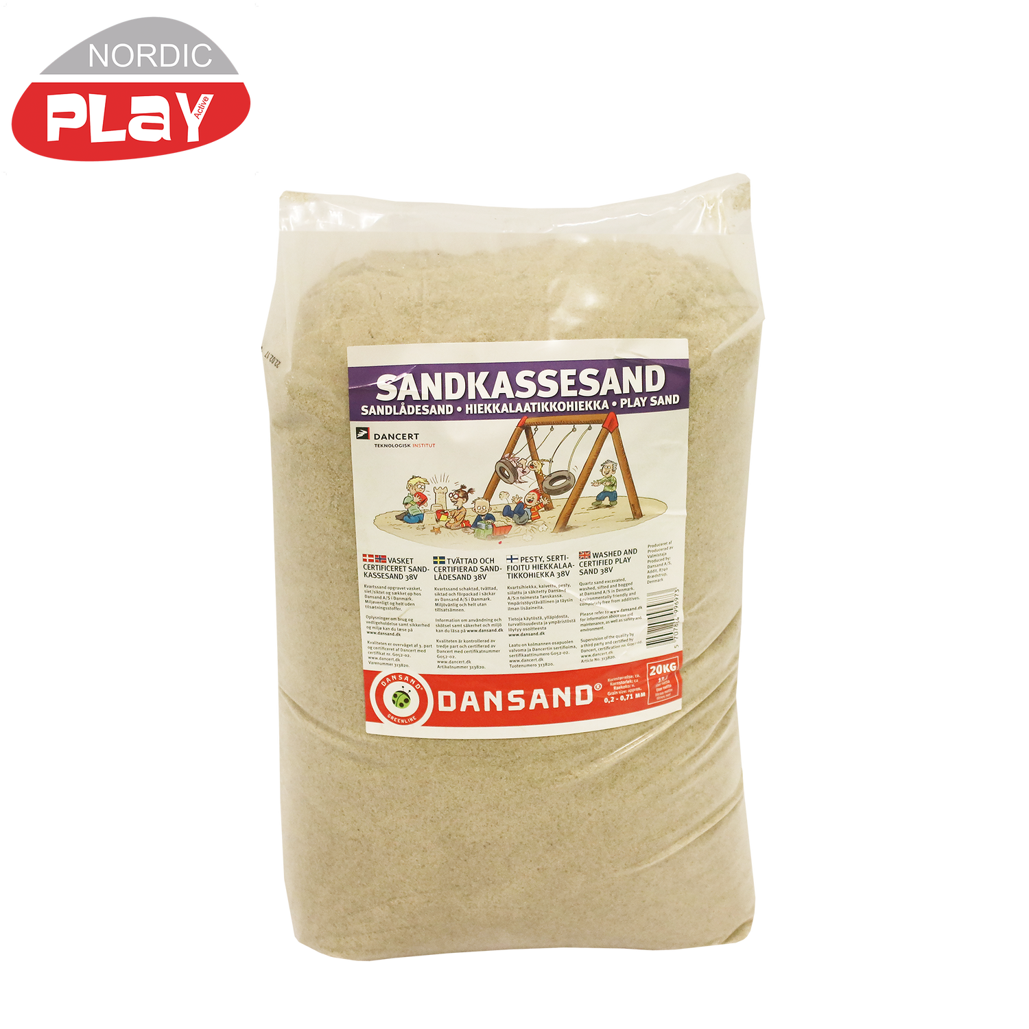 Sandkassesand 38V 200 kg NORDIC PLAY